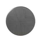 Round Dining Table Set for 4 – Farmhouse Style, Natural Beige / Grey / Cherry, 5-Piece