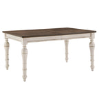 Antique White Extendable Dining Table Set, 4–8 Person (5 or 7-Piece)