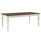 Antique White Extendable Dining Table Set, 4–8 Person (5 or 7-Piece)