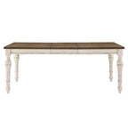 Antique White Extendable Dining Table Set, 4–8 Person (5 or 7-Piece)
