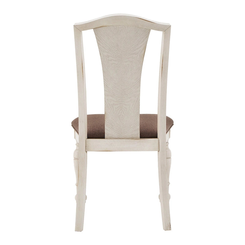 Antique White Extendable Dining Table Set, 4–8 Person (5 or 7-Piece)