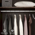 Grey / Brown / White 2-Door Wooden Wardrobe with 2 Drawers