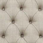 Ivory Wingback Tufted Farmhouse Dining Chair, Set of 2