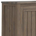 Smoky Brown 2-Door Low Storage Cabinet, Single-Unit, 32"W