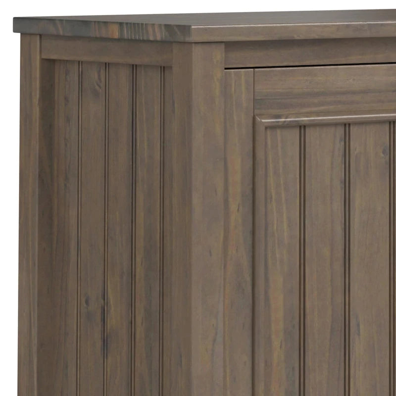 Smoky Brown 2-Door Low Storage Cabinet, Single-Unit, 32"W
