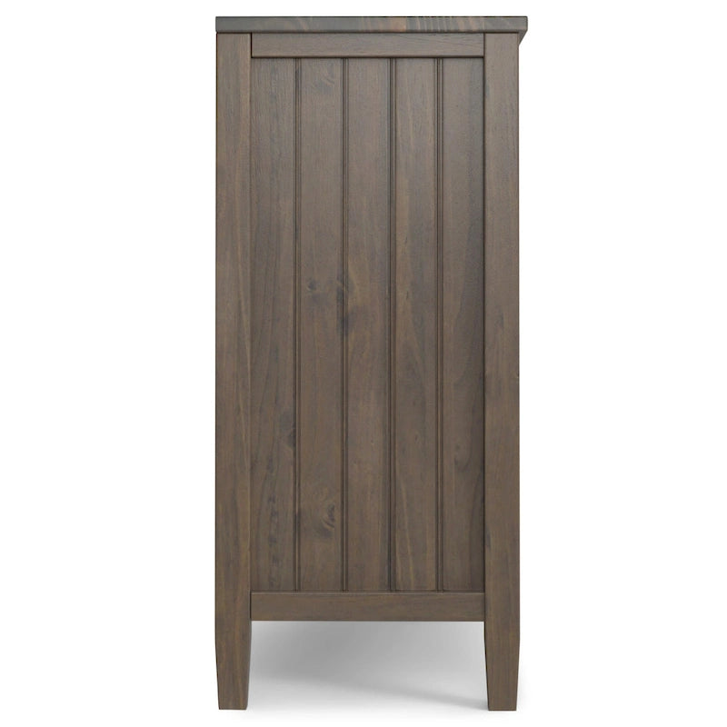 Smoky Brown 2-Door Low Storage Cabinet, Single-Unit, 32"W