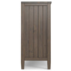 Smoky Brown 2-Door Low Storage Cabinet, Single-Unit, 32"W