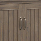 Smoky Brown 2-Door Low Storage Cabinet, Single-Unit, 32"W