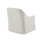 Ivory/Black Swivel Glider Chair, Single Seat, 360°