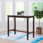 Wood Pub Bar Table for 4, Multiple Colors, Bar Height