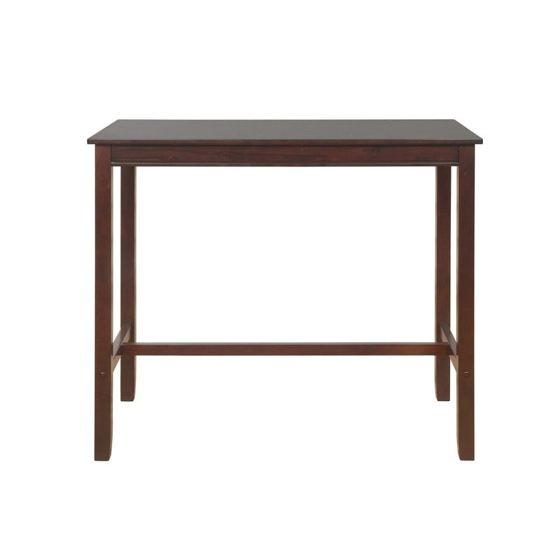 Wood Pub Bar Table for 4, Multiple Colors, Bar Height