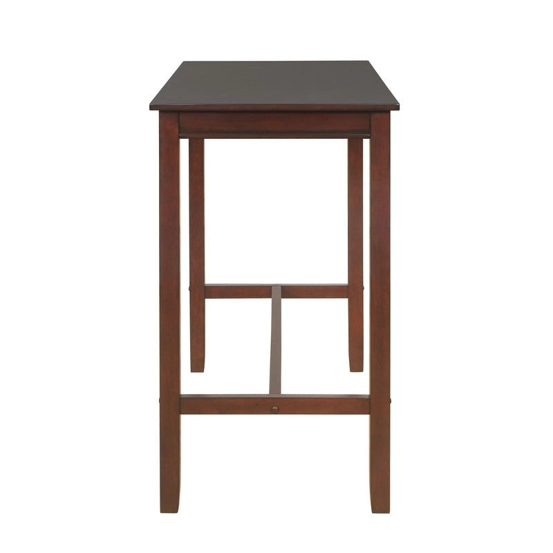 Wood Pub Bar Table for 4, Multiple Colors, Bar Height