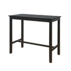 Wood Pub Bar Table for 4, Multiple Colors, Bar Height