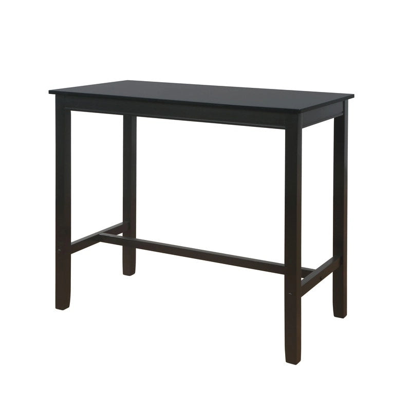 Wood Pub Bar Table for 4, Multiple Colors, Bar Height
