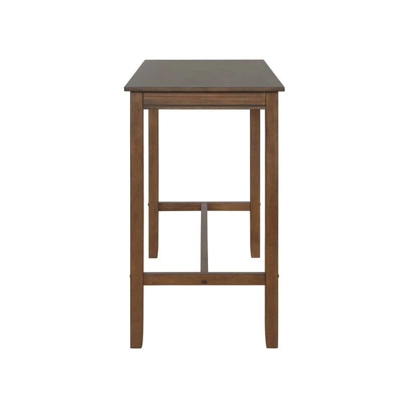 Wood Pub Bar Table for 4, Multiple Colors, Bar Height