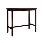 Wood Pub Bar Table for 4, Multiple Colors, Bar Height