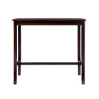 Wood Pub Bar Table for 4, Multiple Colors, Bar Height