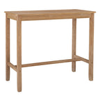 Wood Pub Bar Table for 4, Multiple Colors, Bar Height