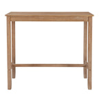 Wood Pub Bar Table for 4, Multiple Colors, Bar Height
