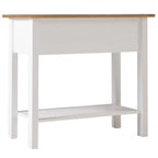 White Wash / Antique Brown / Gray / Unpainted Rustic 2-Drawer Console Table, 1-Person Assembly