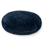 Ivory/Black/Grey/Midnight Blue Faux Fur Round Bean Bag Chair & Lounger, 1-2 Person