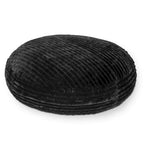 Ivory/Black/Grey/Midnight Blue Faux Fur Round Bean Bag Chair & Lounger, 1-2 Person