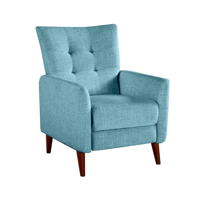 Navy/Mustard/Blue/Ivory/Grey Upholstered Manual Recliner Set of 2