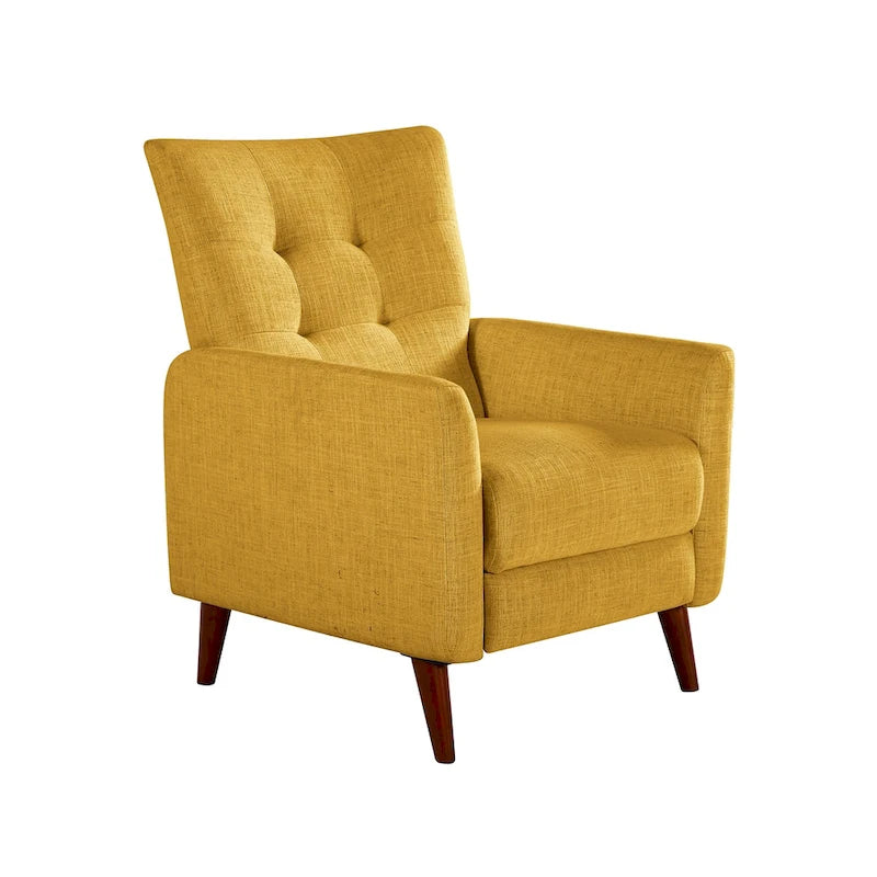 Navy/Mustard/Blue/Ivory/Grey Upholstered Manual Recliner Set of 2