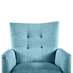 Navy/Mustard/Blue/Ivory/Grey Upholstered Manual Recliner Set of 2
