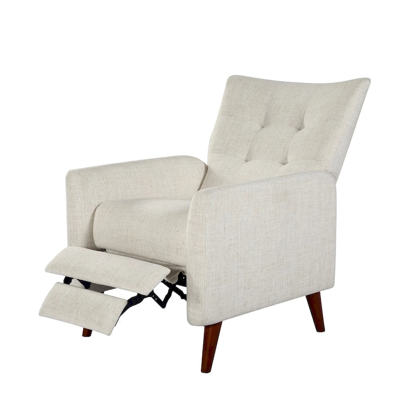 Navy/Mustard/Blue/Ivory/Grey Upholstered Manual Recliner Set of 2