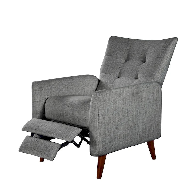 Navy/Mustard/Blue/Ivory/Grey Upholstered Manual Recliner Set of 2