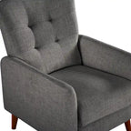 Navy/Mustard/Blue/Ivory/Grey Upholstered Manual Recliner Set of 2