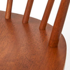 Oak / Walnut / Black / White / Red / Midnight Blue Spindle Dining Chair, Set of 2