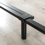 Black Steel Adjustable Bed Frame, Full/Queen/King, 1-Person