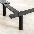 Black Steel Adjustable Bed Frame, Full/Queen/King, 1-Person