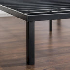 Black Metal Platform Bed Frame, Quick-Lock, Twin/Full/Queen/King, 1-2 Person