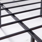Black Metal Platform Bed Frame, Quick-Lock, Twin/Full/Queen/King, 1-2 Person