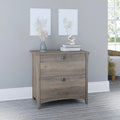 Grey/Brown/Tan/Beige 2-Drawer Lateral File Cabinet, Single User