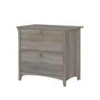 Grey/Brown/Tan/Beige 2-Drawer Lateral File Cabinet, Single User
