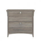 Grey/Brown/Tan/Beige 2-Drawer Lateral File Cabinet, Single User