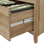 Grey/Brown/Tan/Beige 2-Drawer Lateral File Cabinet, Single User