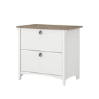 Grey/Brown/Tan/Beige 2-Drawer Lateral File Cabinet, Single User