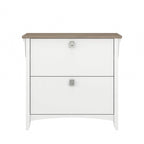 Grey/Brown/Tan/Beige 2-Drawer Lateral File Cabinet, Single User