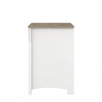 Grey/Brown/Tan/Beige 2-Drawer Lateral File Cabinet, Single User