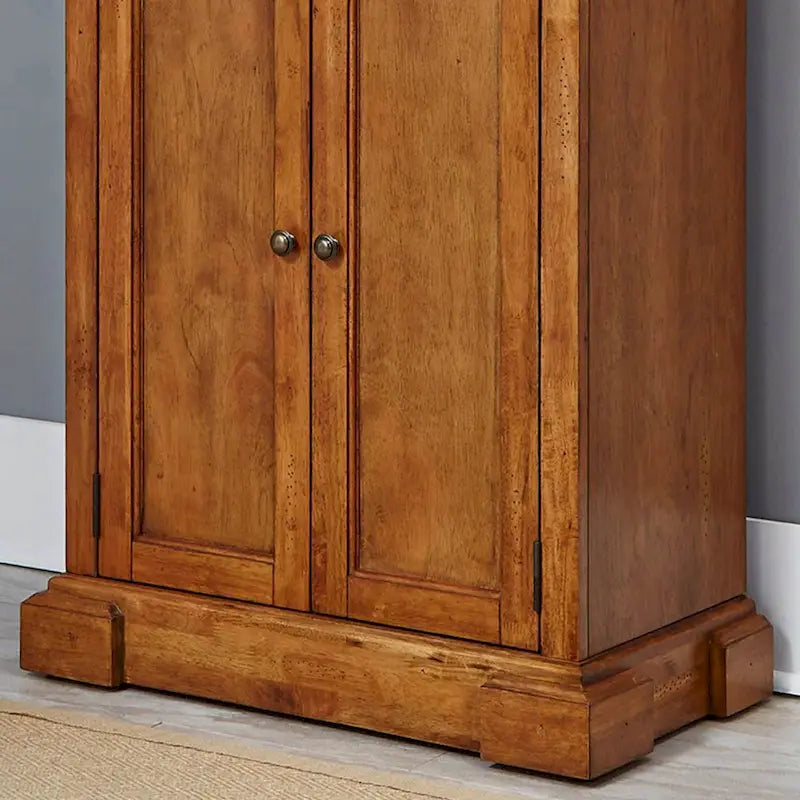 Brown Distressed Oak Pantry Cabinet, 72"H – 1 Person