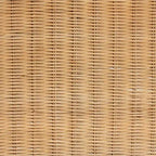 Natural Brown Rattan Woven Accent Bench, Bohemian Style, 1-Seat