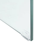 Clear Glass & Wood Shelf Modern Coffee Table, 1-Piece, Multiple Colors