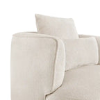 Beige / Navy Blue / Grey / Wheat Swivel Barrel Accent Chair, Set of 2