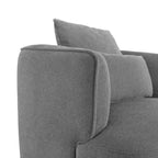 Beige / Navy Blue / Grey / Wheat Swivel Barrel Accent Chair, Set of 2