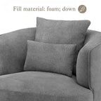 Beige / Navy Blue / Grey / Wheat Swivel Barrel Accent Chair, Set of 2